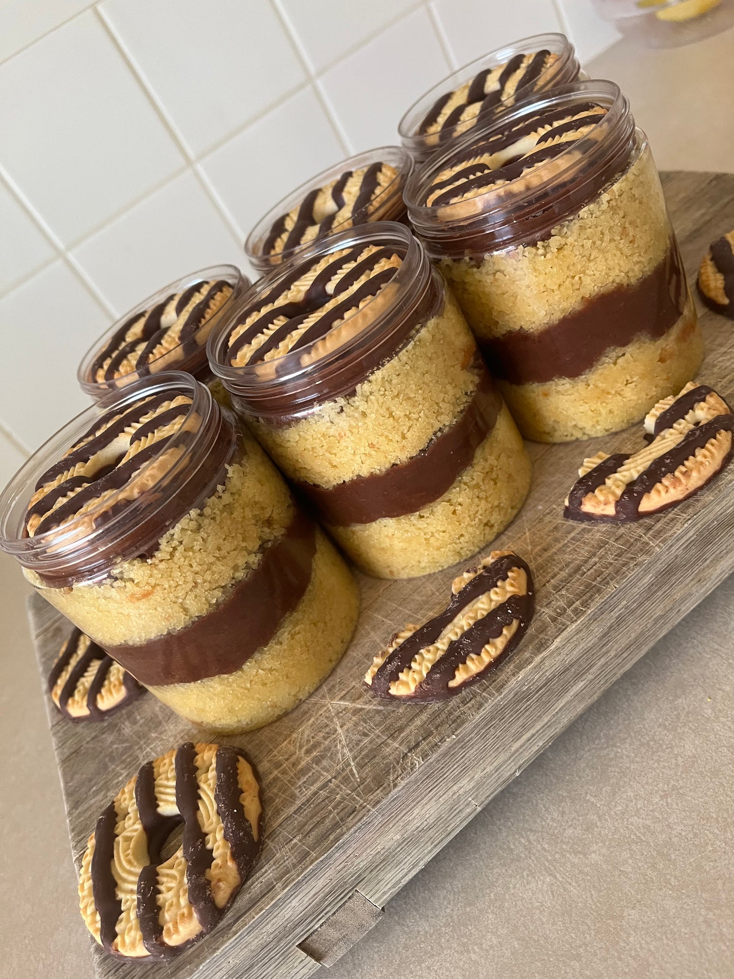 Fudge Stripe Cookie Cake Jar