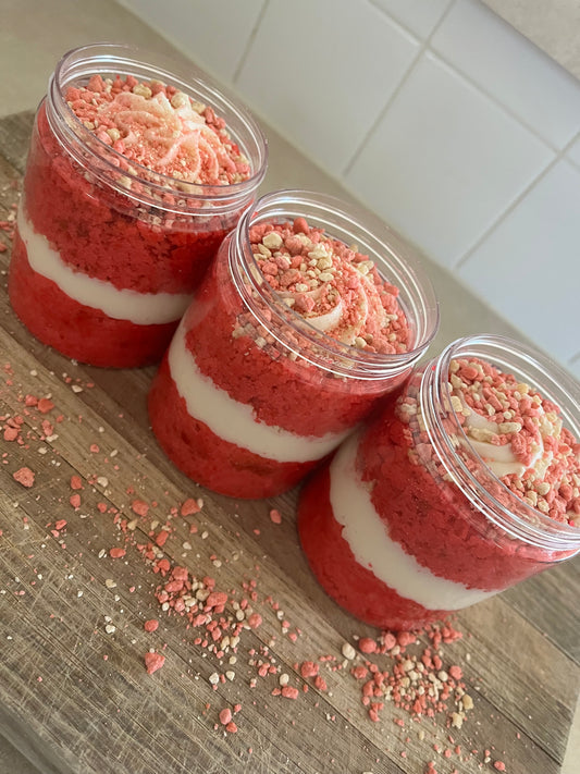 Strawberry Shortcake Cake Jars